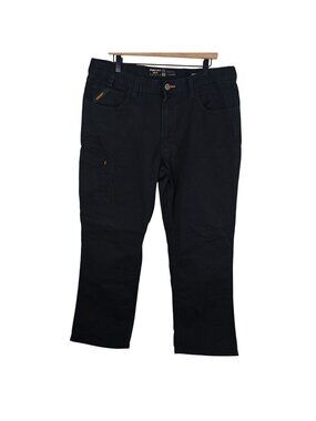 Ariat Mens M4 Rebar Relaxed Straight Black Jeans Carpenter Pants 38x30